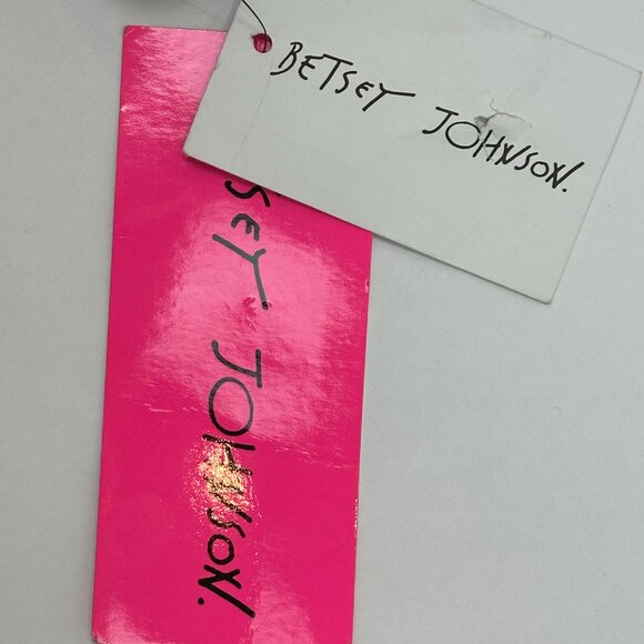 NWT Betsey Johnson Black And White Polka Dot Fit & Flare Dress Size 12 - Picture 10 of 11